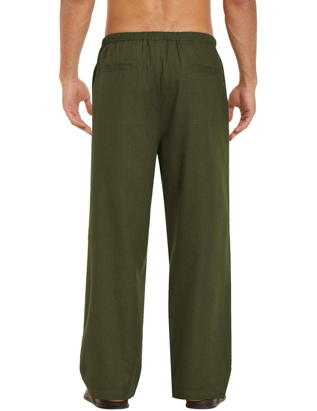 Pantalón holgado estilo lino para yoga