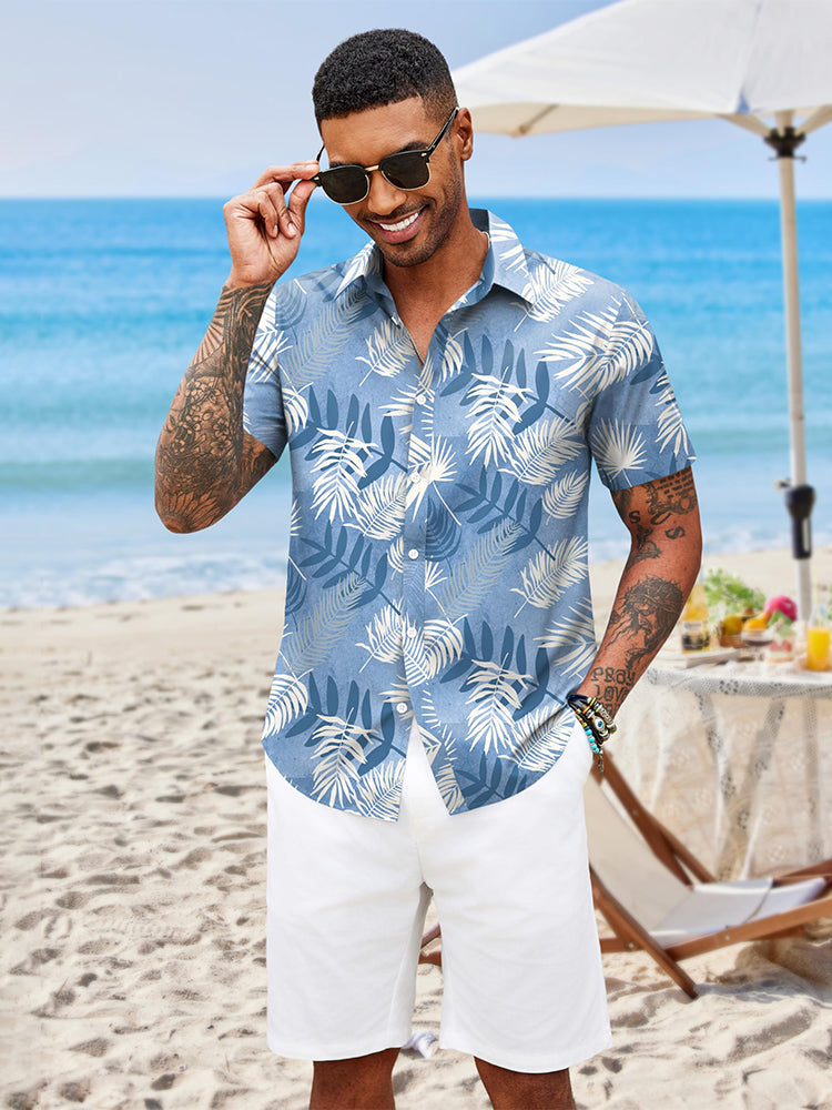 Camisa hawaiana estampada de vacaciones