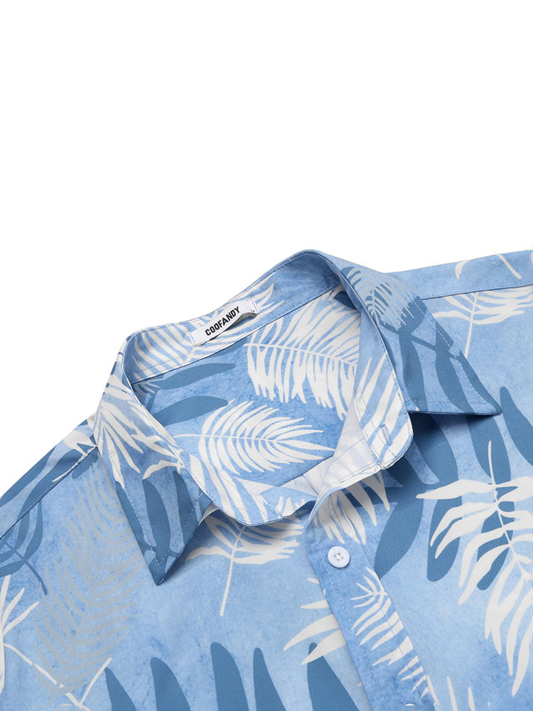 Camisa hawaiana estampada de vacaciones