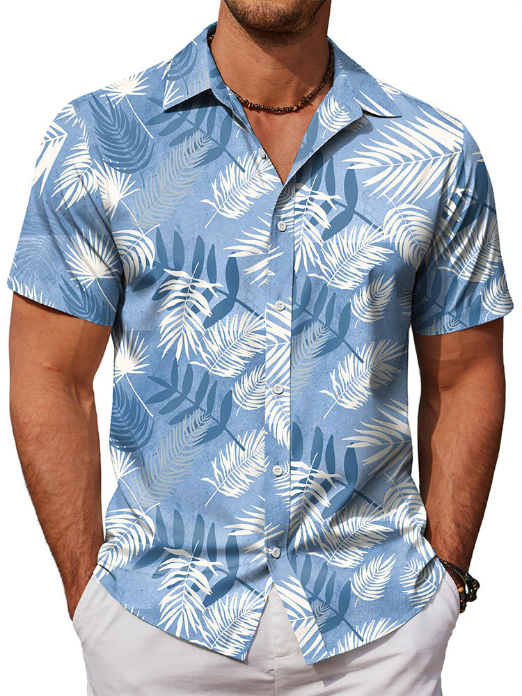Camisa hawaiana estampada de vacaciones