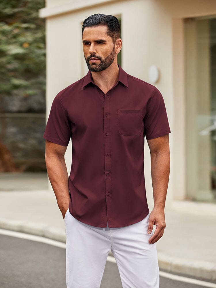 Camisa sencilla de botones casual