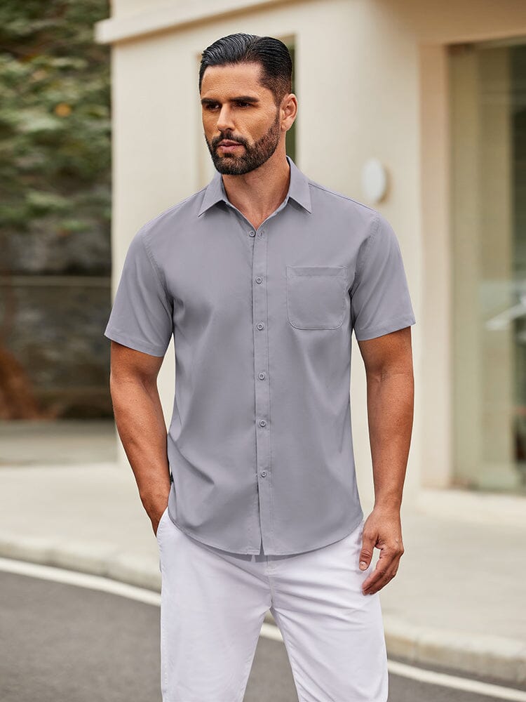 Camisa sencilla de botones casual