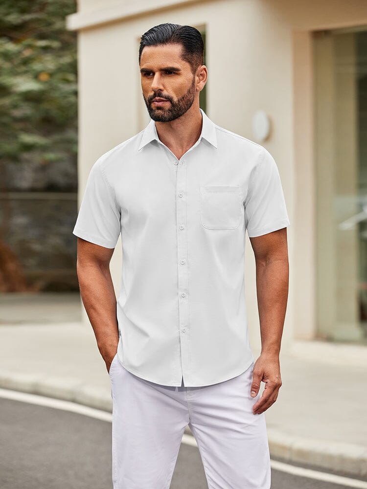 Camisa sencilla de botones casual