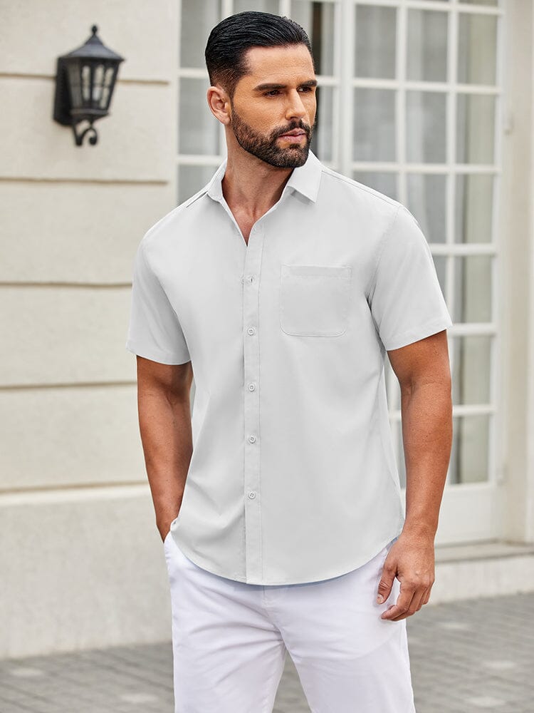 Camisa sencilla de botones casual