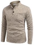 Sudadera henley térmica de forro polar