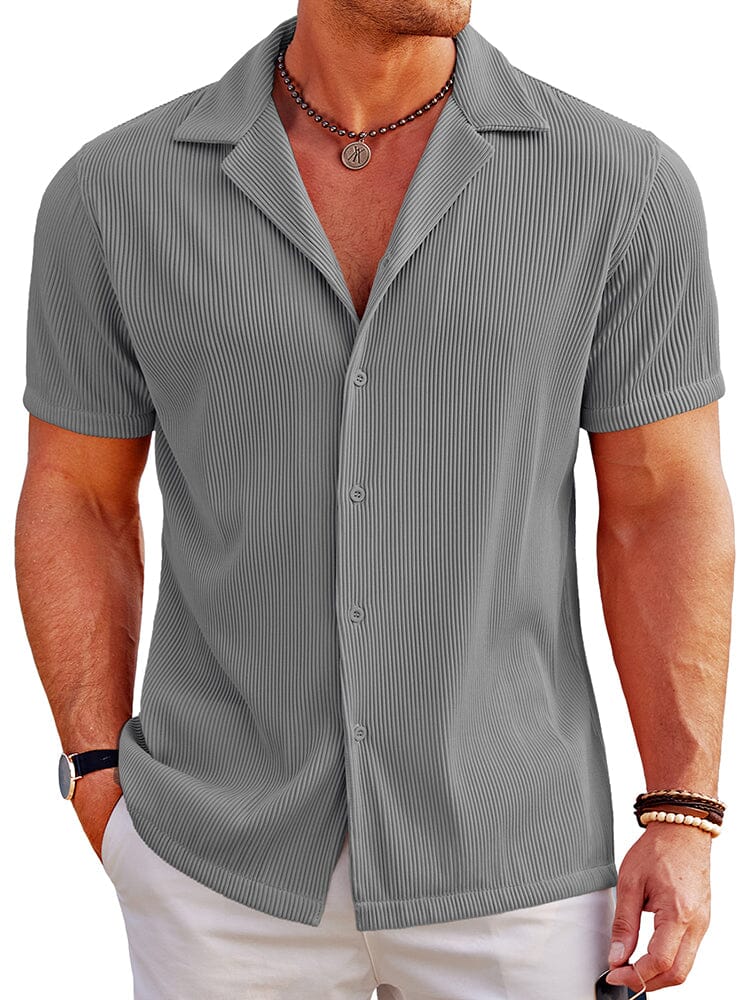 Camisa transpirable de solapa casual