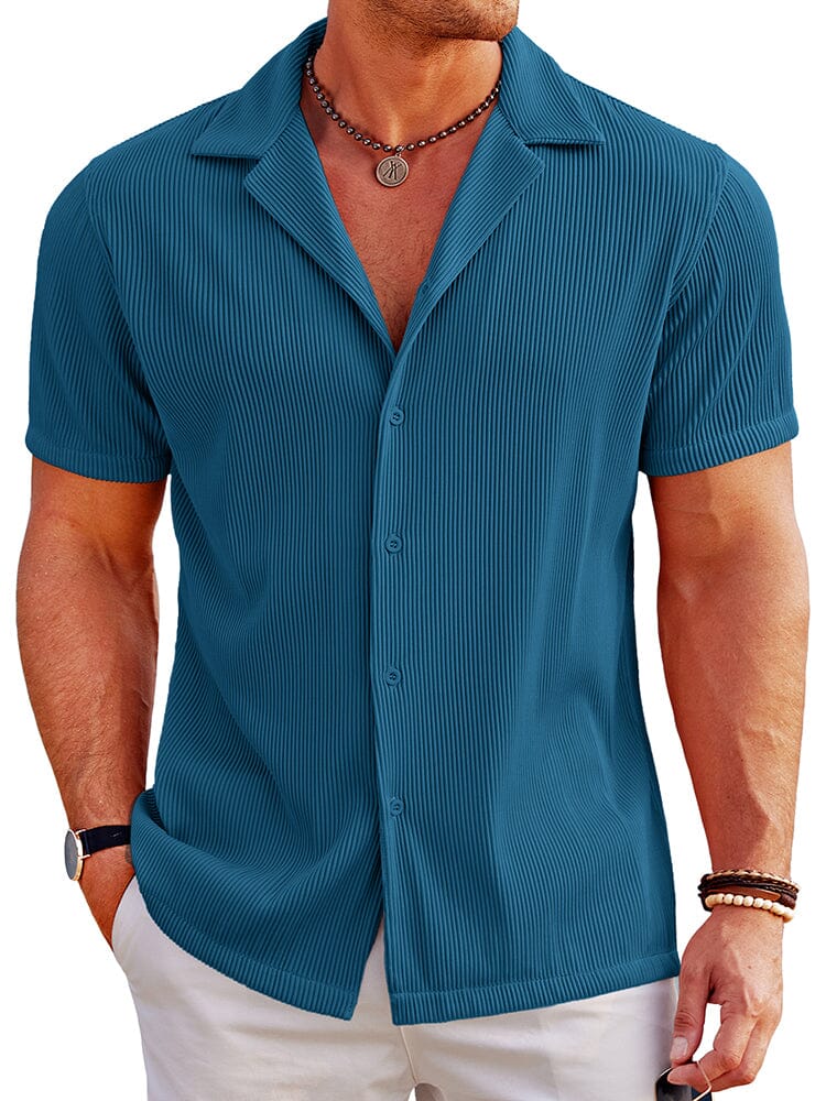Camisa transpirable de solapa casual