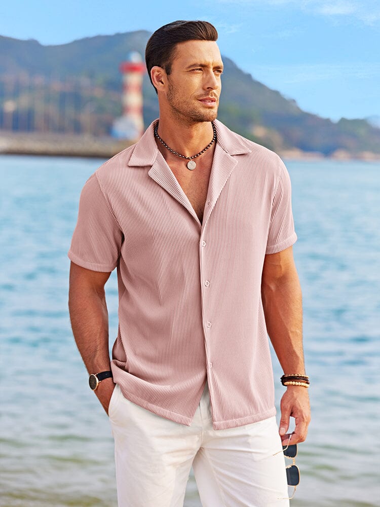 Camisa transpirable de solapa casual