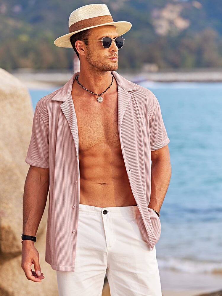 Camisa transpirable de solapa casual