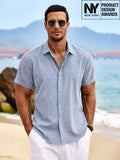 Camisa de lino transpirable casual