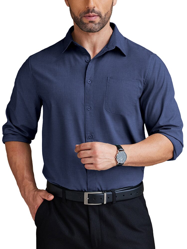 Camisa de negocios antiarrugas