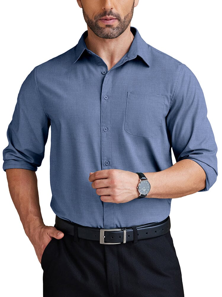 Camisa de negocios antiarrugas