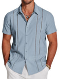 Camisa guayabera cubana casual de botones