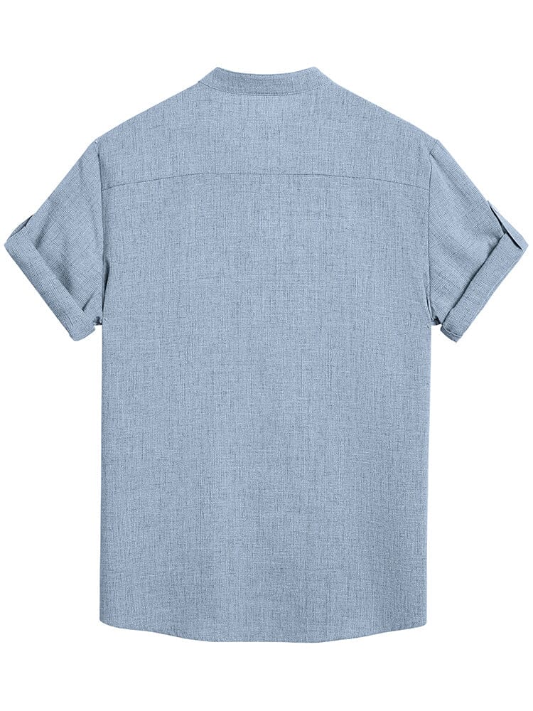 Camisa henley de lino esencial de verano