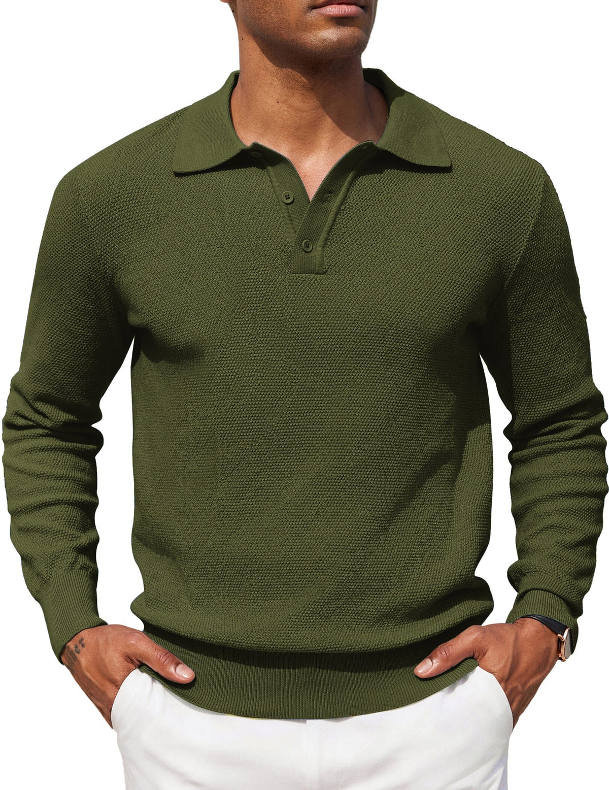 Polo jersey casual elástico