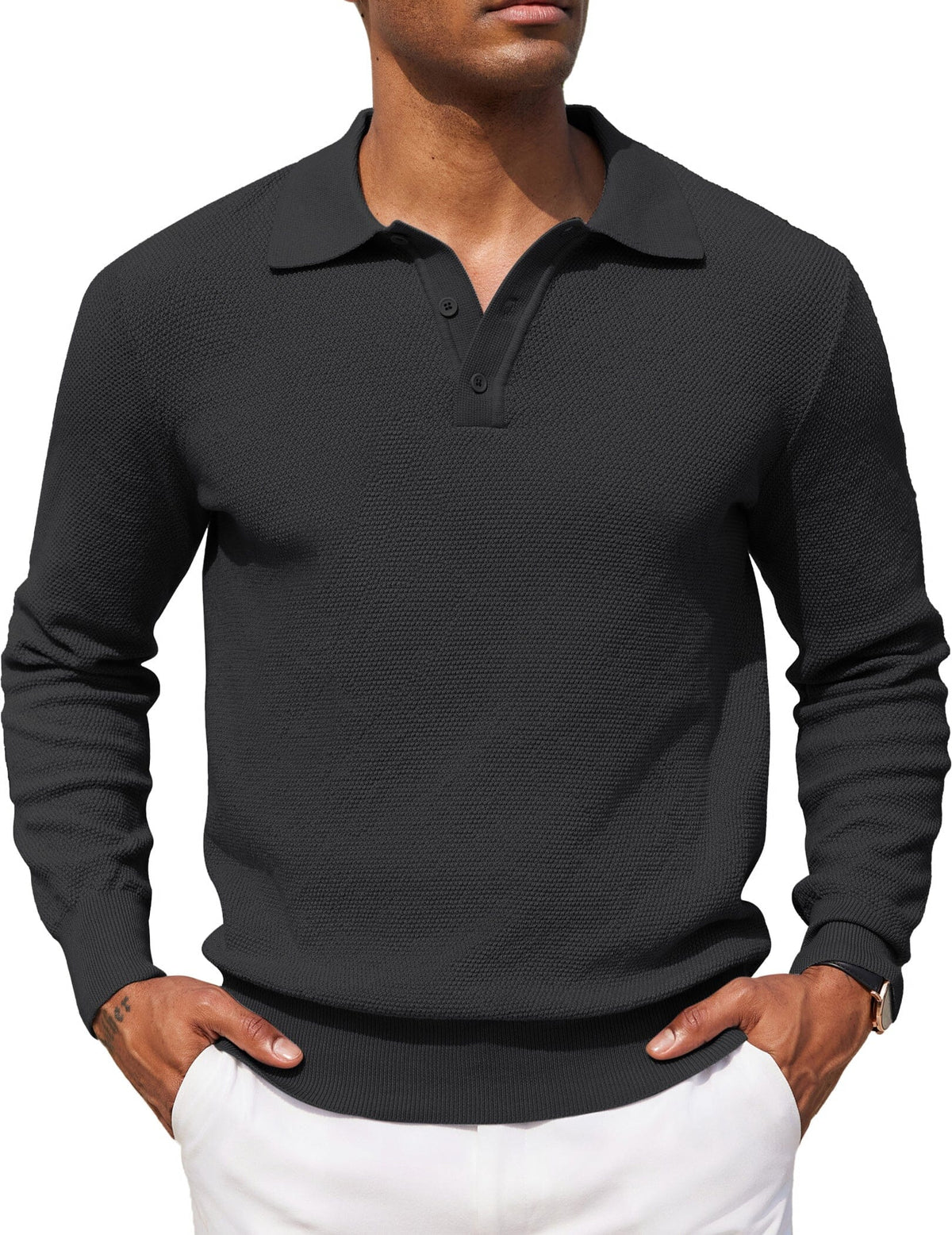 Polo jersey casual elástico