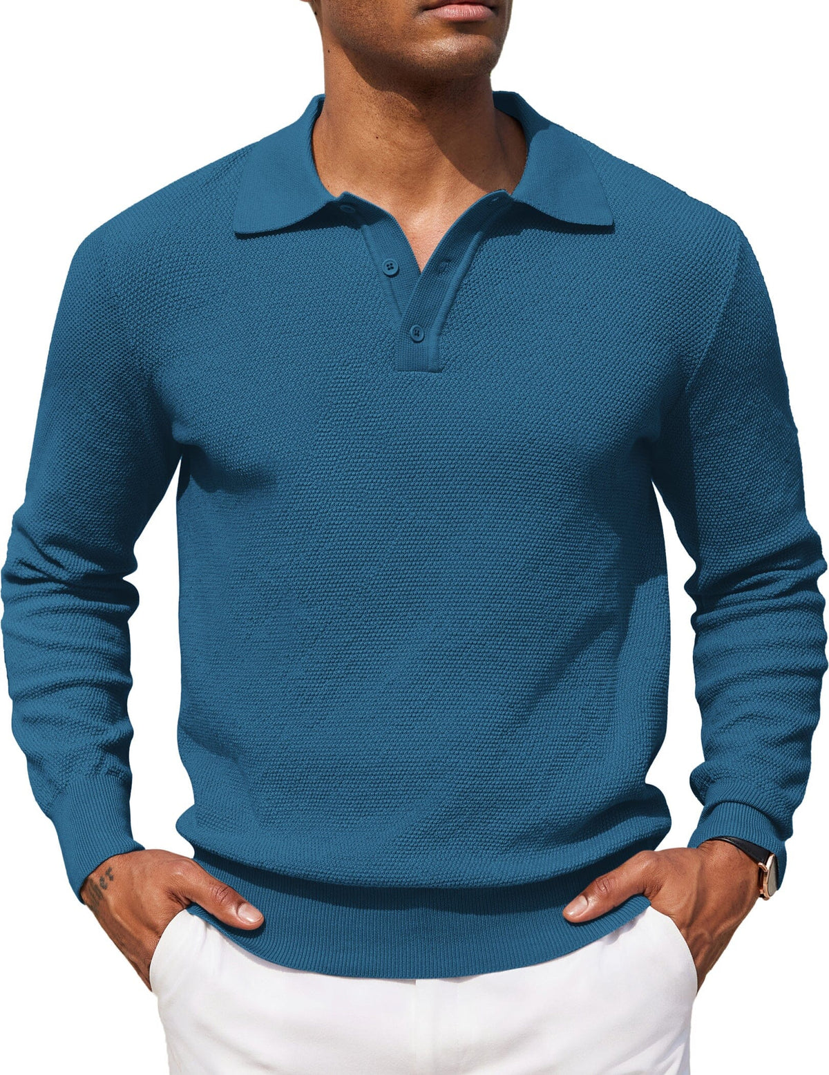 Polo jersey casual elástico
