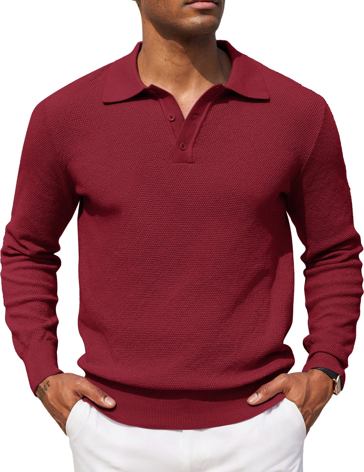 Polo jersey casual elástico