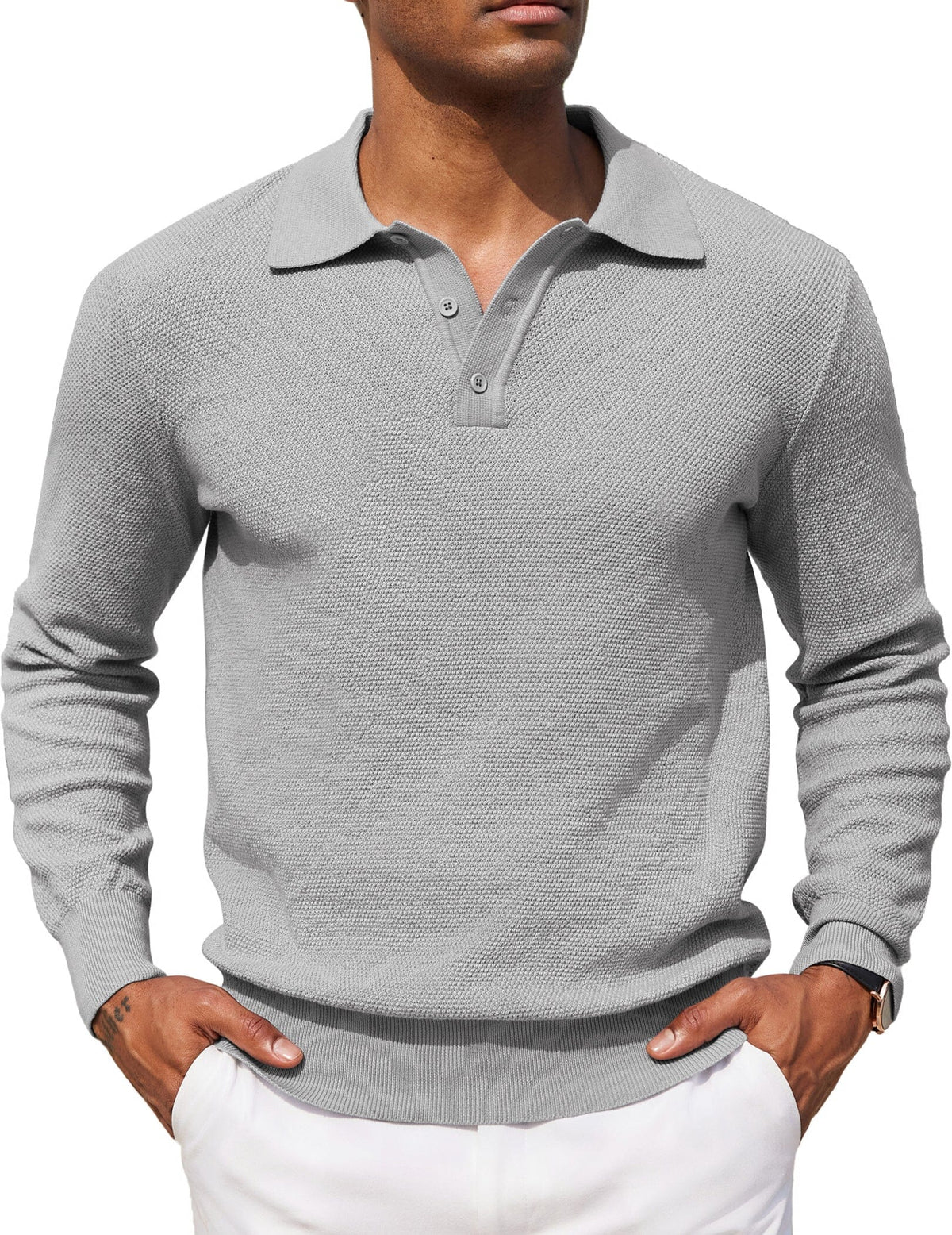 Polo jersey casual elástico