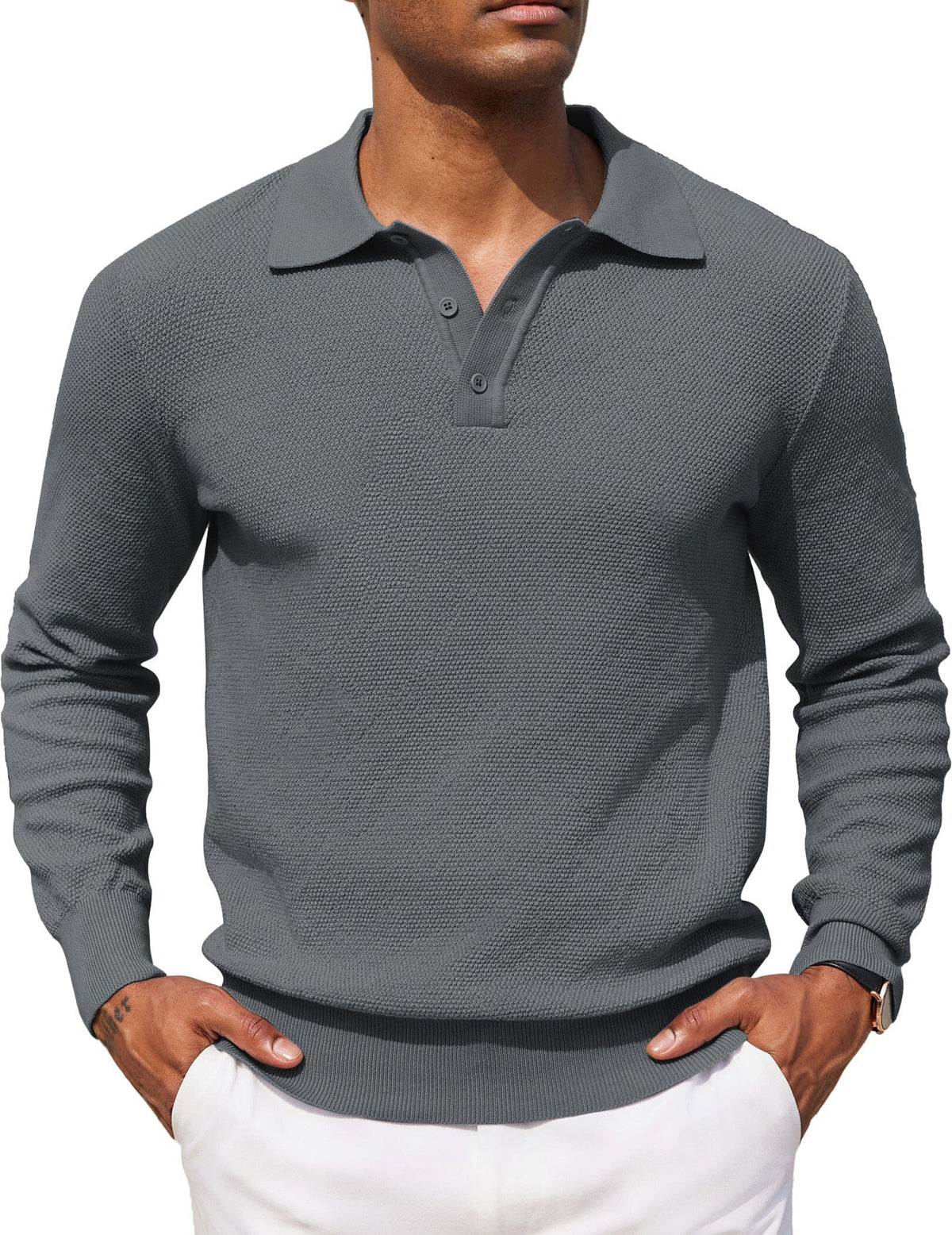 Polo jersey casual elástico
