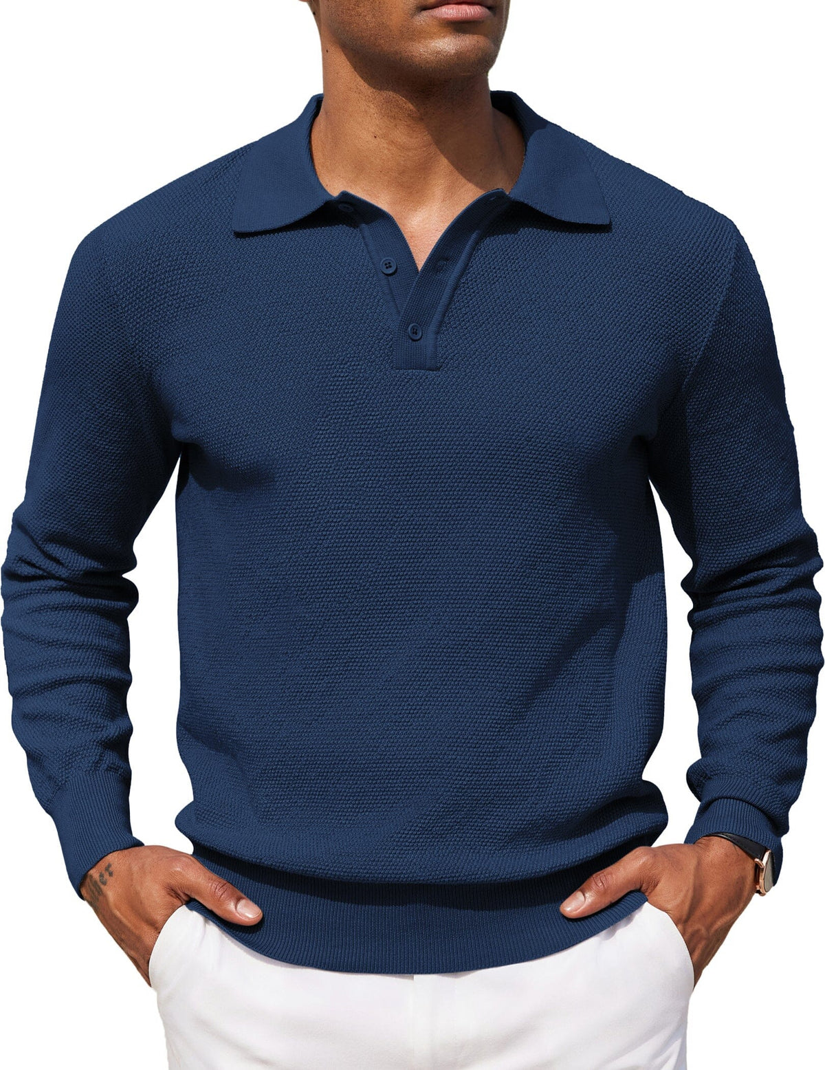 Polo jersey casual elástico