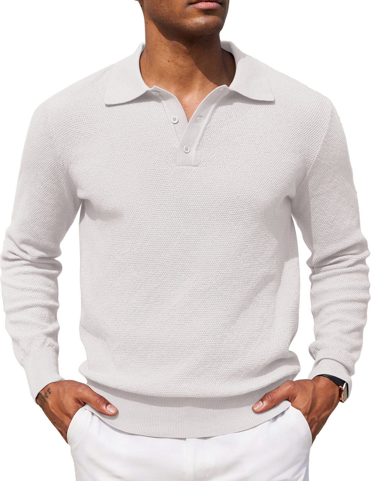 Polo jersey casual elástico