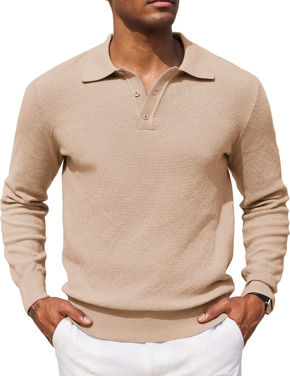 Polo jersey casual elástico