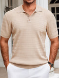 Polo de punto texturizado casual