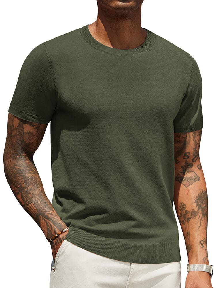Camiseta básica de punto casual