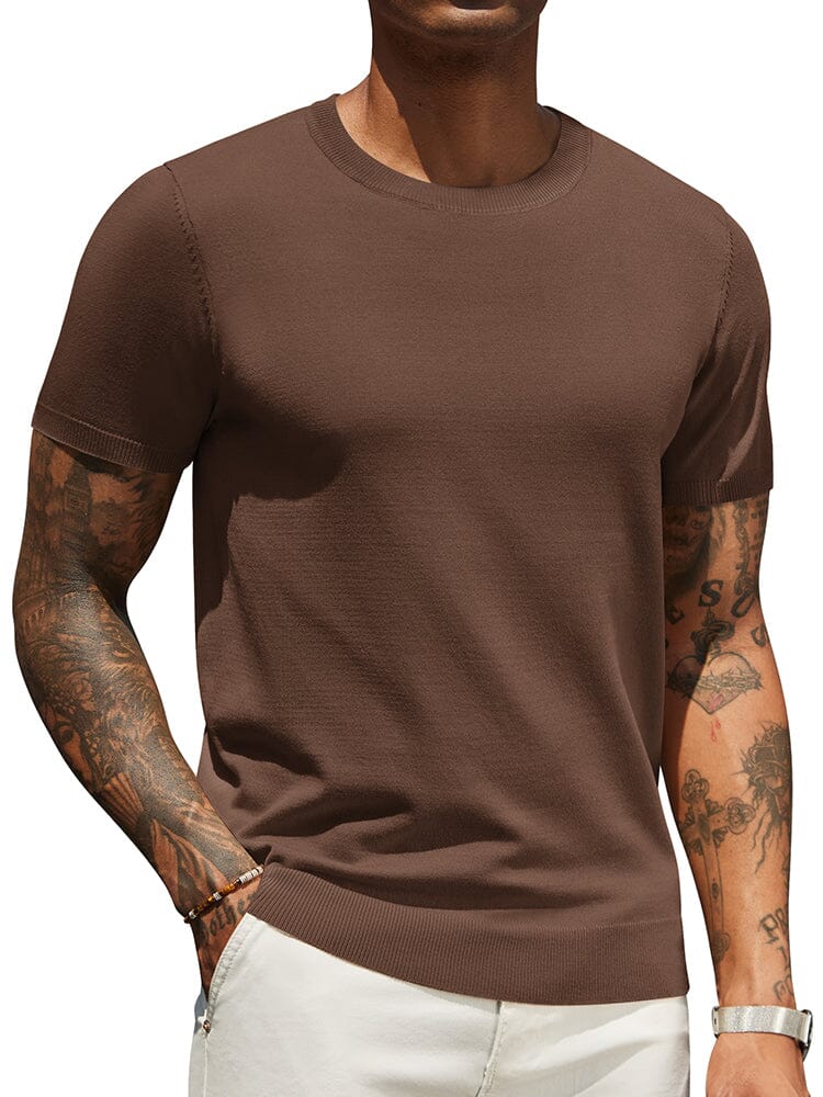Camiseta básica de punto casual