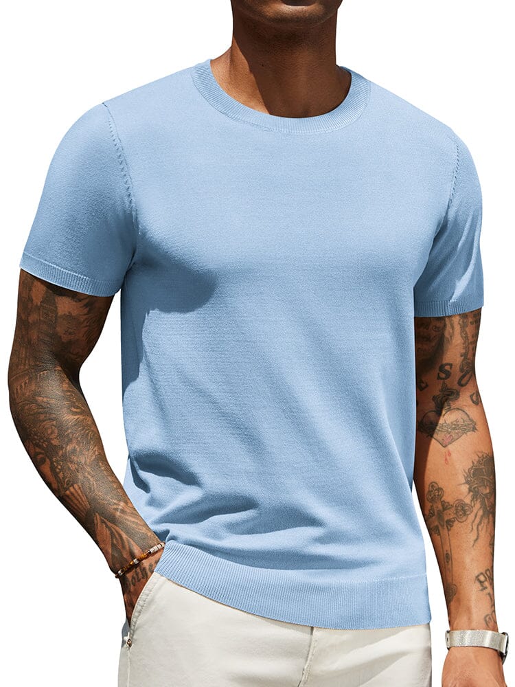 Camiseta básica de punto casual