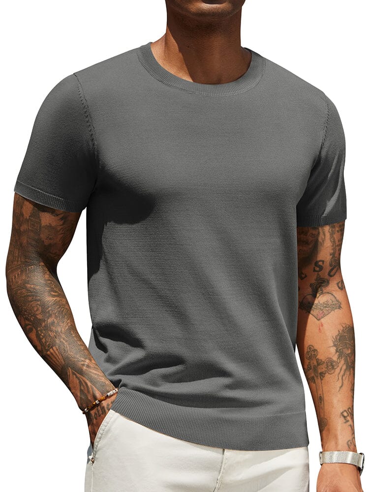 Camiseta básica de punto casual