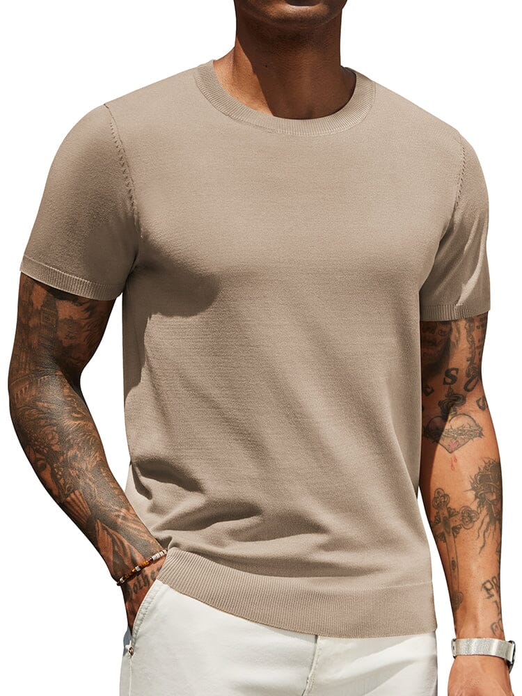 Camiseta básica de punto casual