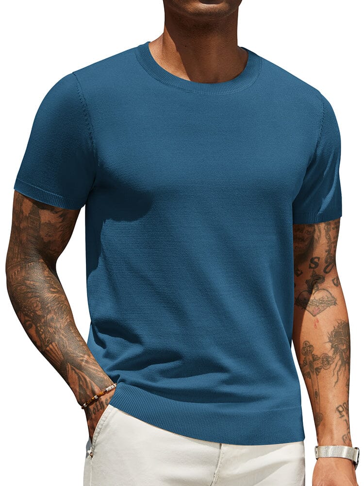 Camiseta básica de punto casual