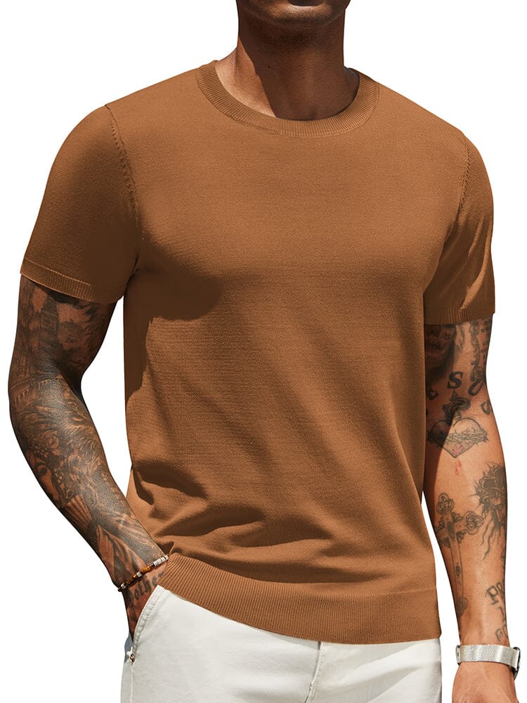 Camiseta básica de punto casual