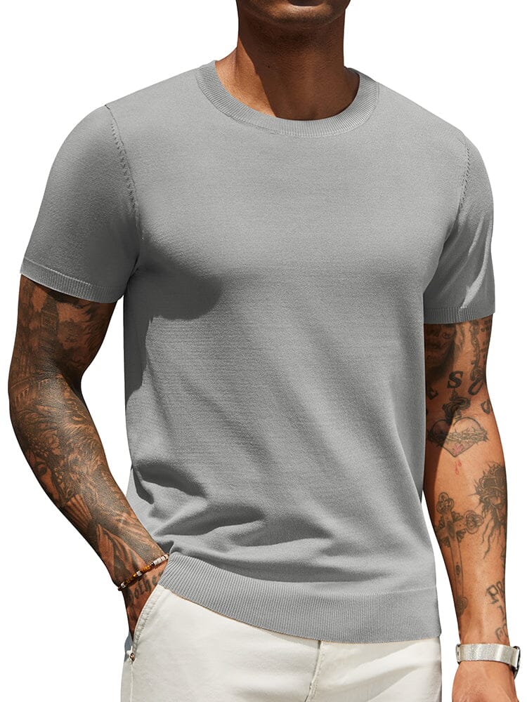 Camiseta básica de punto casual