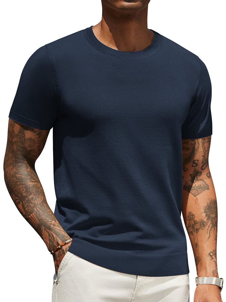 Camiseta básica de punto casual