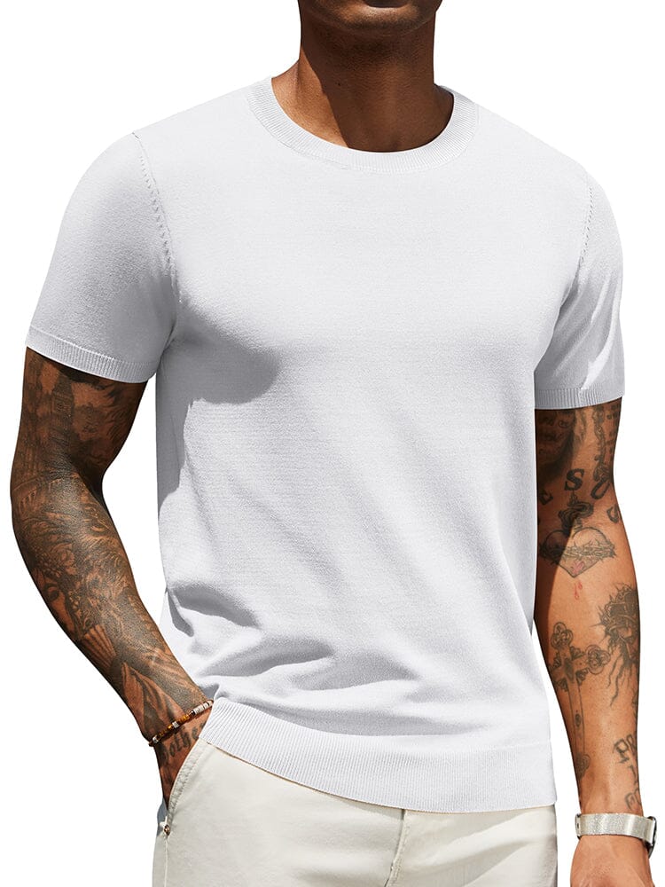 Camiseta básica de punto casual