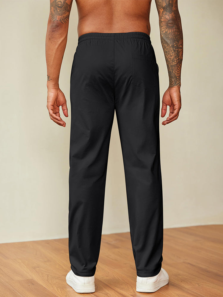 Pantalón chino recto con cordón