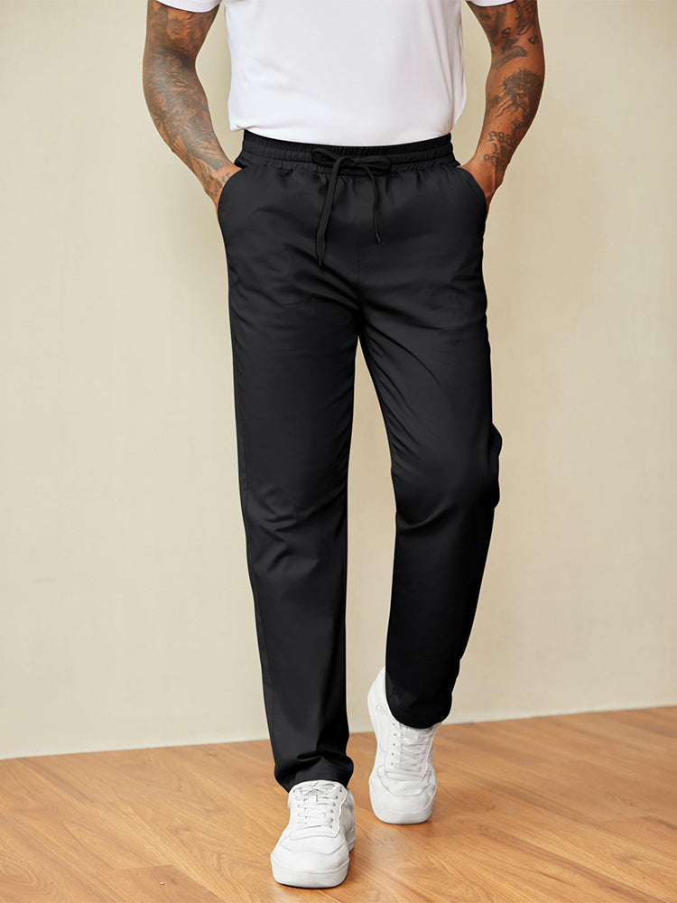 Pantalón chino recto con cordón