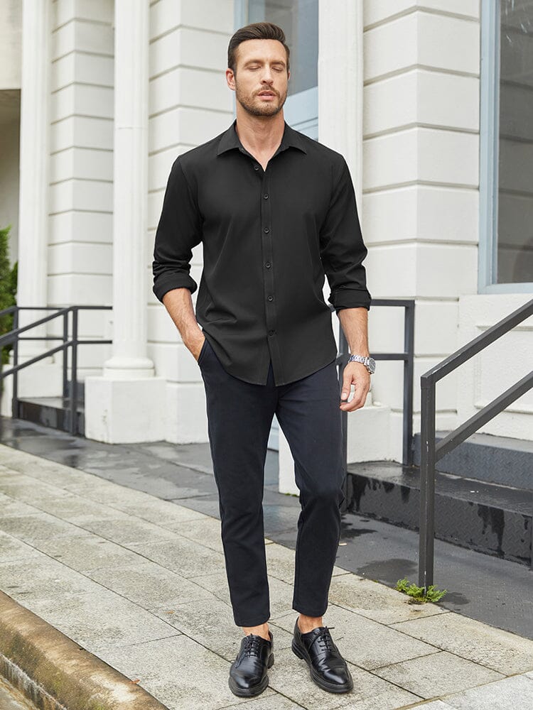 Camisa formal de negocios de corte regular