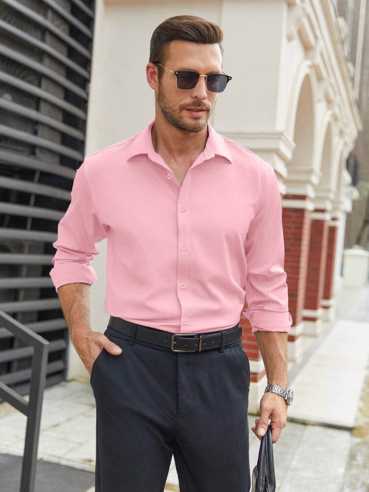 Camisa formal de negocios de corte regular