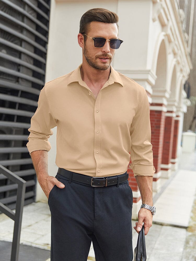Camisa formal de negocios de corte regular