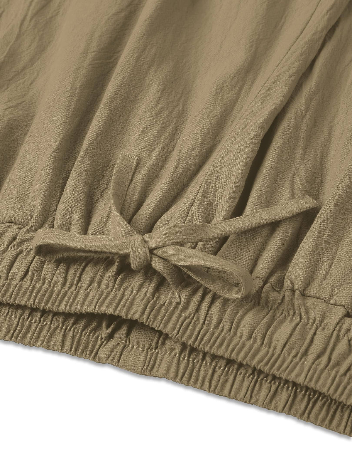 Pantalón harem estilo lino y algodón