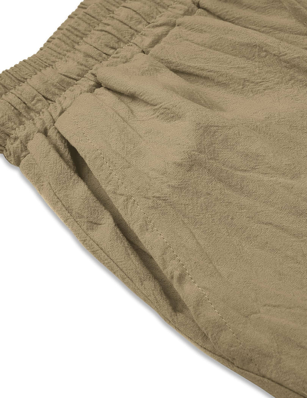 Pantalón harem estilo lino y algodón