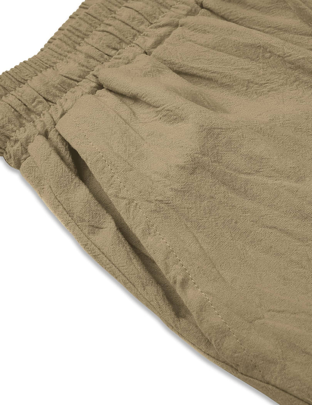 Pantalón harem estilo lino y algodón