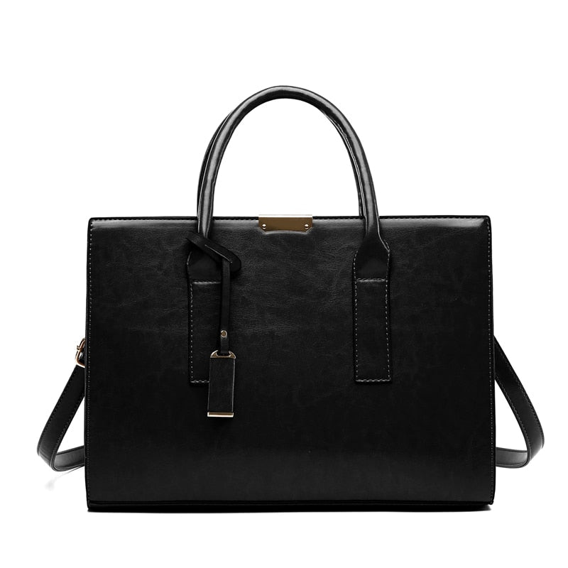 Set de bolso y 2 carteras de piel Zayna
