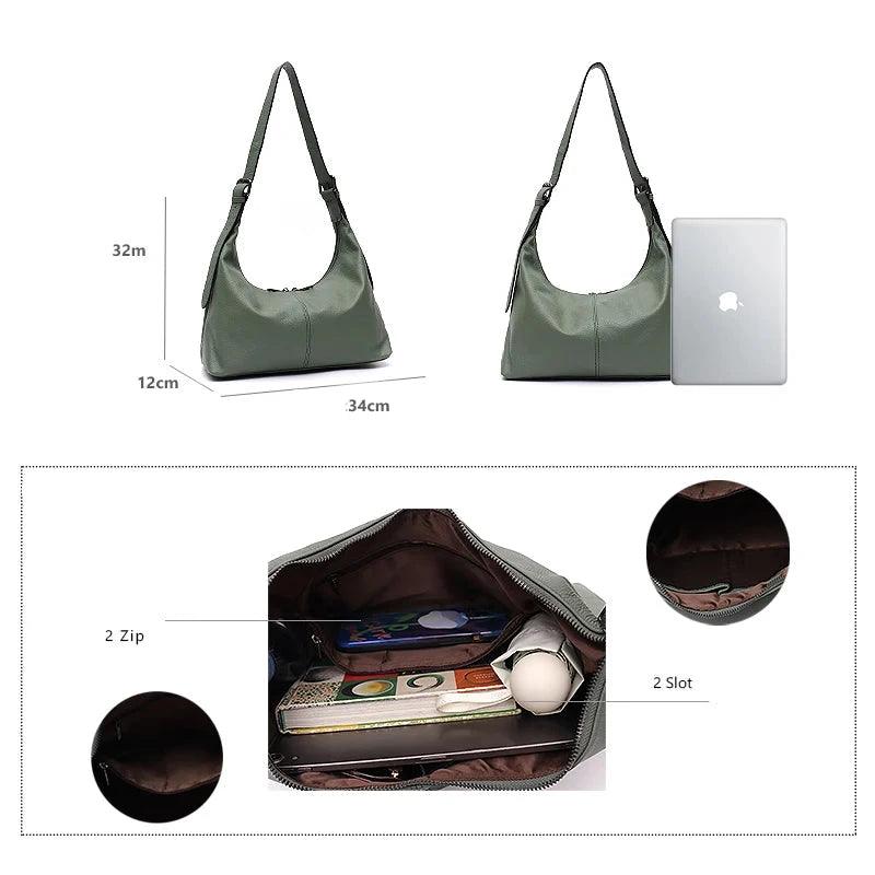 Bolso bandolera de piel Agatha