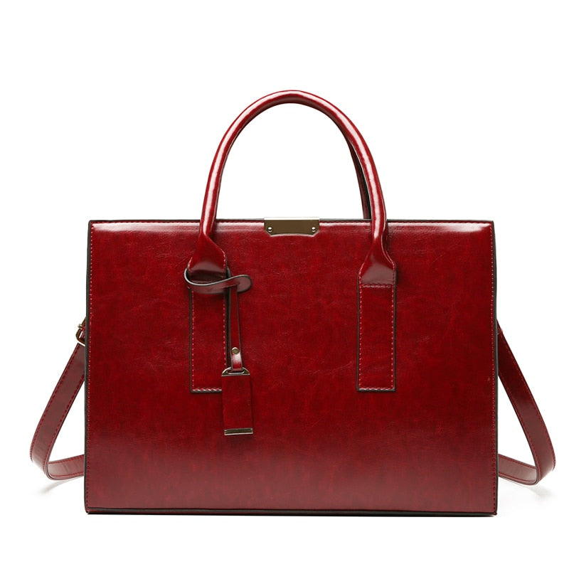 Set de bolso y 2 carteras de piel Zayna