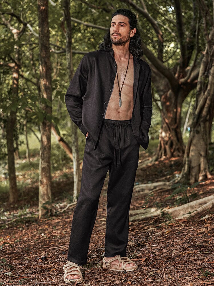 Pantalón de lino ecológico cómodo